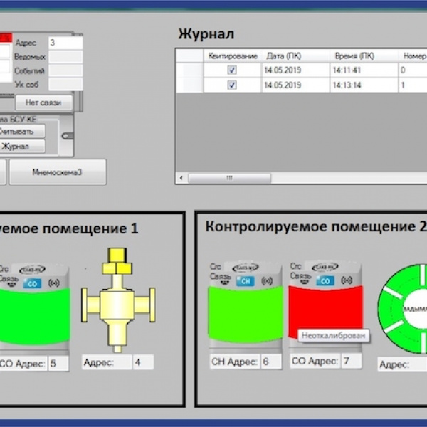 Программа мониторинга и настройки систем САКЗ-МК®-Е «миниSCADA»